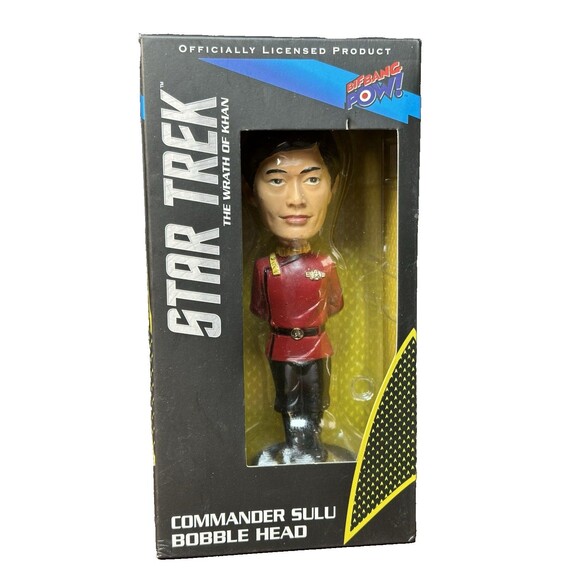 2014 Bif Bang Pow Star Trek The Wrath of Khan Commander Sulu Bobble Head - Picture 1 of 14